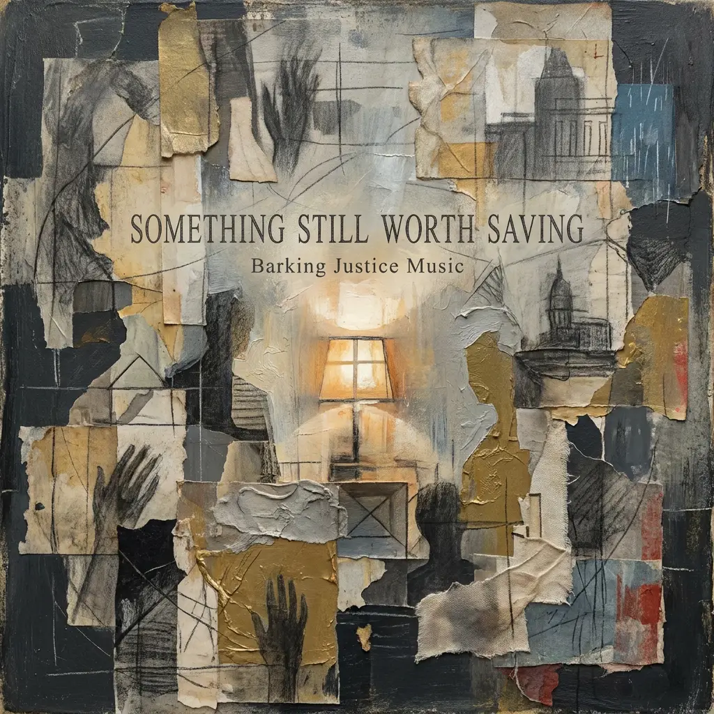 Cover art for Something Still Worth Saving, a Barking Justice Music anthem about working hope, ordinary mercy, civic repair and refusing despair.