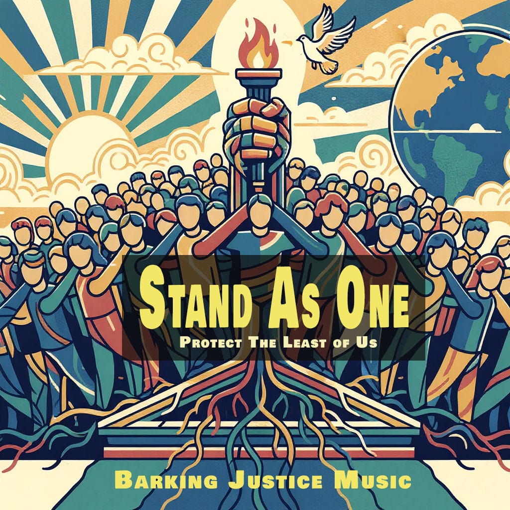 Cover art for Stand as One, a solidarity anthem uniting people across race, faith, gender, and community against injustice.