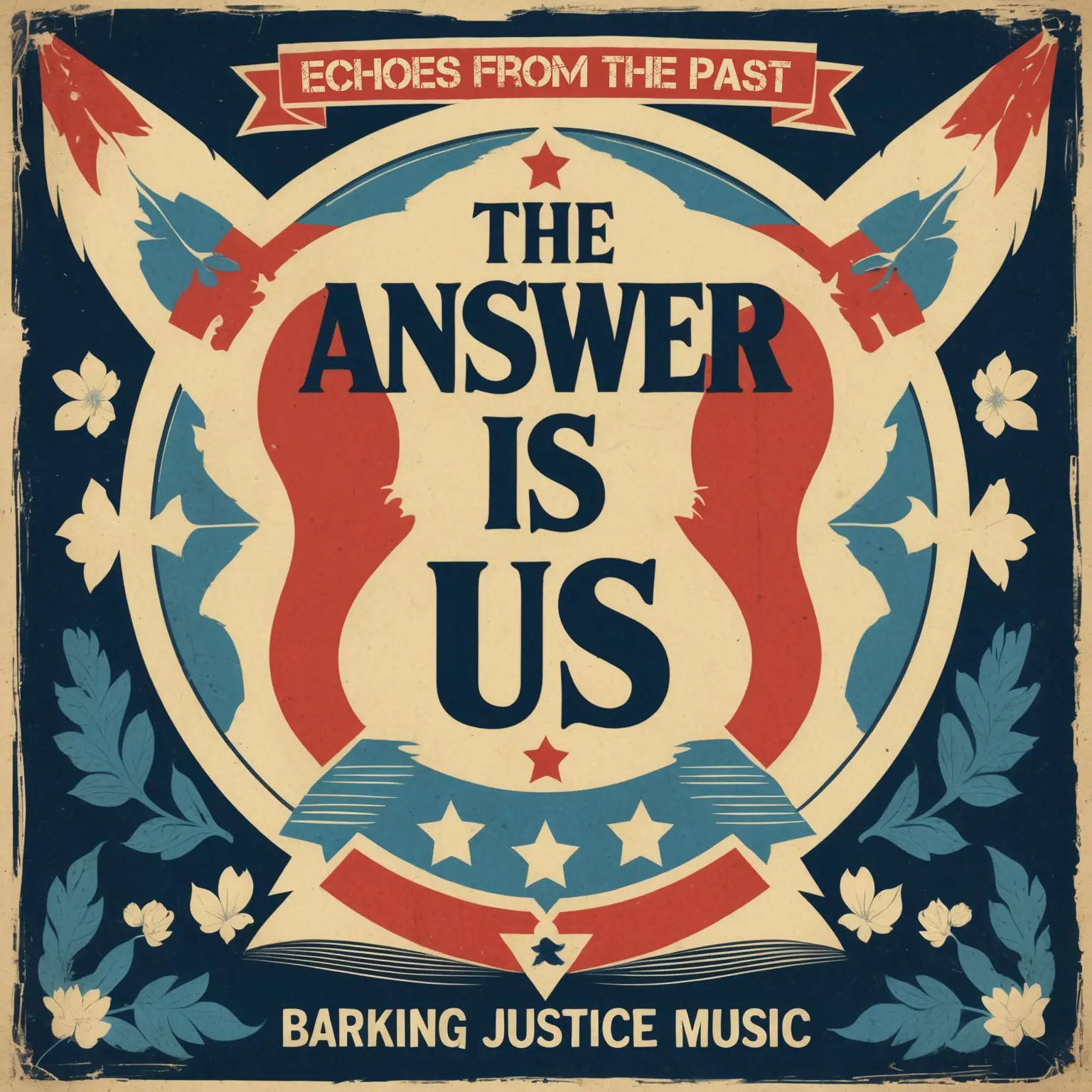 Cover art for The Answer Is Us, a modern protest anthem about public conscience, citizen responsibility and refusing silence in the face of injustice.