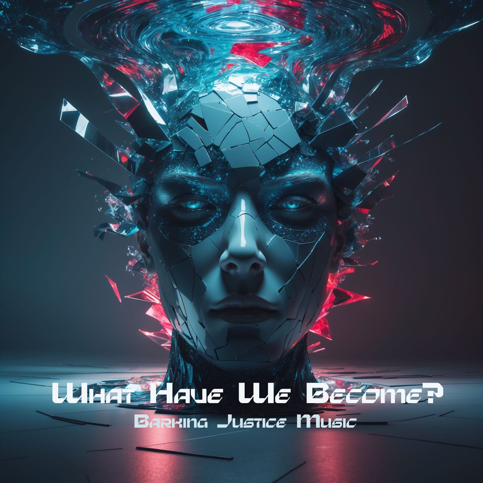 Cover art for What Have We Become, a civic conscience anthem about truth, compassion, selfishness, fear and the common good.